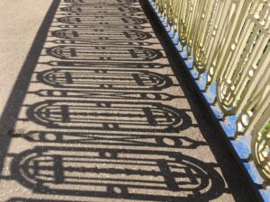 Honesty is the best policy, shadows and light on a bridge