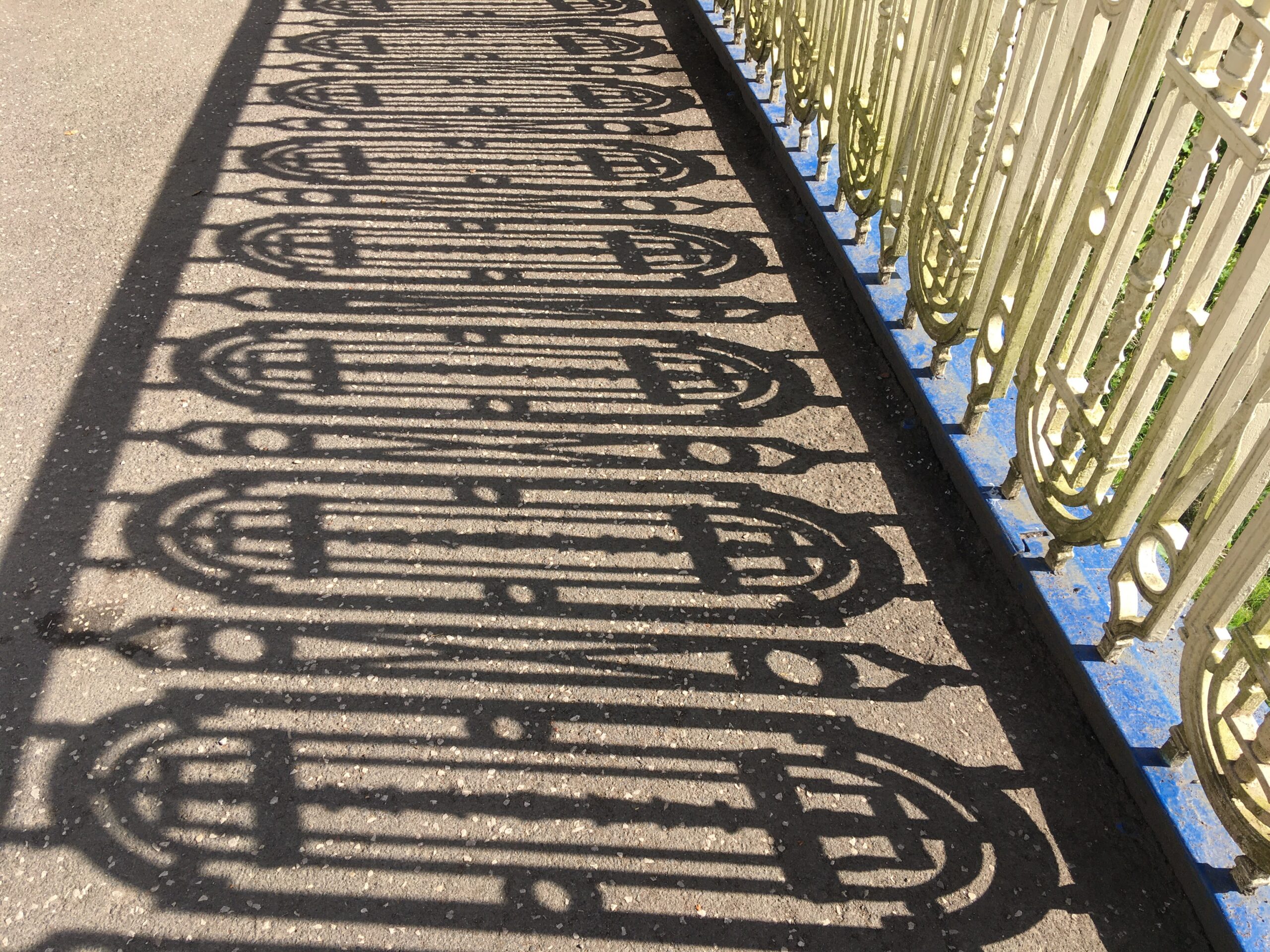Honesty is the best policy, shadows and light on a bridge