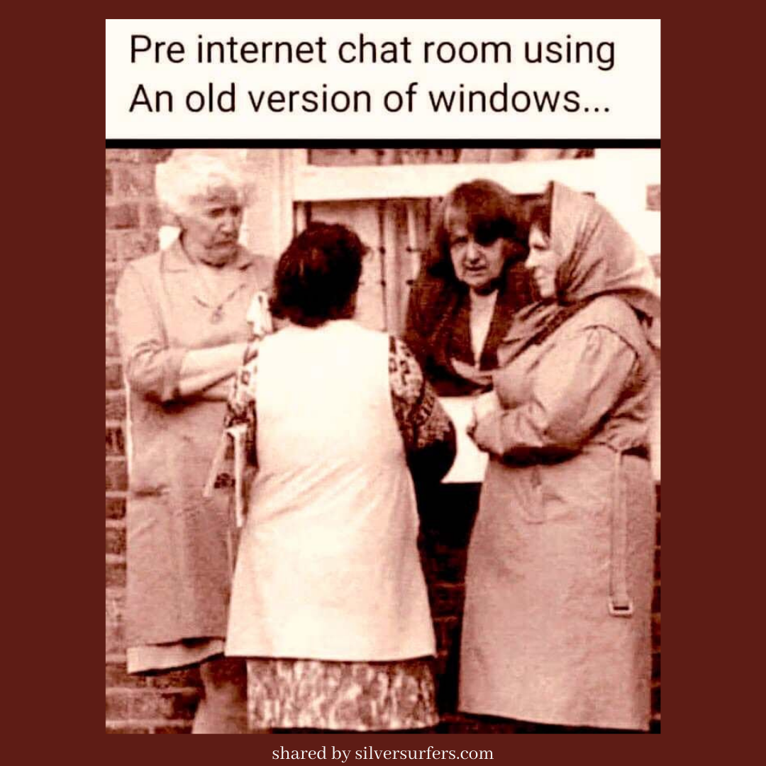 tech free day talking at a window