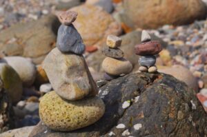 Habit stacking pile of stones