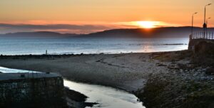 On ending well - sunset on a beach