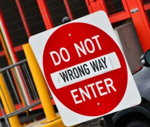 No entry sign - what are you labelling yourself with