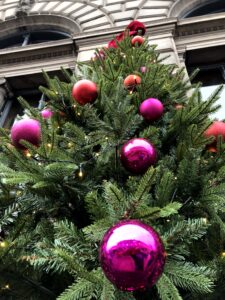 Christmas tree with lights