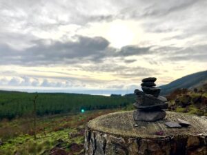Stone tower and sky - reflecting on our experiences