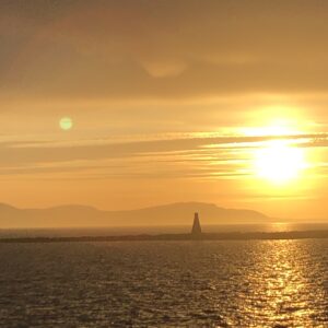 sunset over the sea - dealing with rest