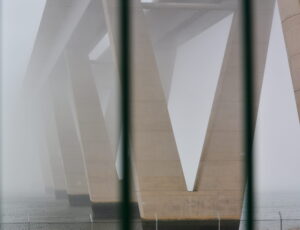 Bridge disappearing into the fog - transitions can be scary