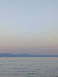 sunset over the sea